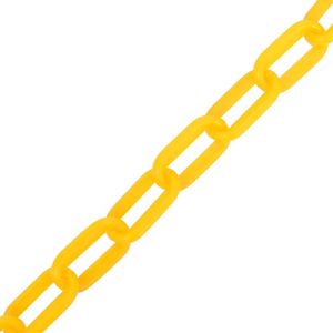 vidaXL Łańcuch ostrzegawczy, żółty, 100 m, 8 mm, plastikowy 2