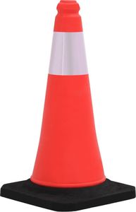 vidaXL Odblaskowe pachołki drogowe ciężkie podstawy, 50 cm 4 szt. 2