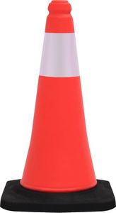 vidaXL Odblaskowe pachołki drogowe ciężkie podstawy, 50 cm 4 szt. 3