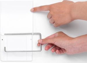 Brabantia Uchwyt na papier zapasowy przyssawka Biały (414565) 7