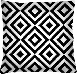 Selsey SELSEY Poduszka dekoracyjna Diecca 40x40 cm czarno-biała 1