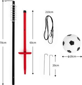 Costway Przenośny zestaw do treningu piłki nożnej 3
