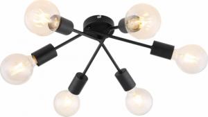 Lampa sufitowa Rabalux Lampa sufitowa LED Ready czarna do pokoju dziennego Rabalux Lamar 3990 1