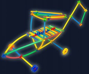Słomki Konstrukcyjne, Klocki Edukacyjne, Patyczki 1000el. Świecące W Ciemności 5