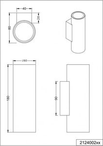 Kinkiet lampa ścienna Marley 6 x 18 cm GU10 stal 35W matowa czarna 5