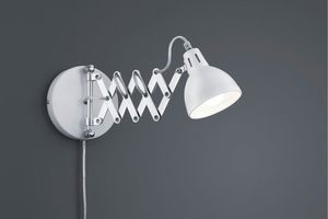 Kinkiet lampa ścienna Scissor 15 cm E14 stal 28W srebrna 2