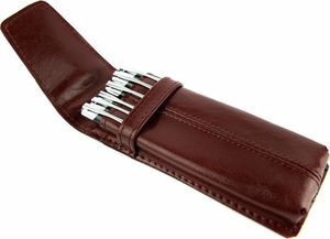 Kemer 061 Piórnik Duży twardy - wiśnia KEMER 2