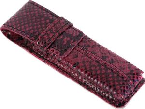 Kemer 062 Piórnik mały twardy- print wężowy fiolet KEMER 2