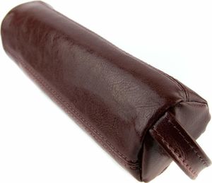 Piórnik Kemer 065 Piórnik okrągły na suwak - wiśniowy KEMER 2