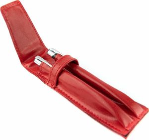 Kemer 068 Piórnik skórzany 2-komorowy-czerwony KEMER 2
