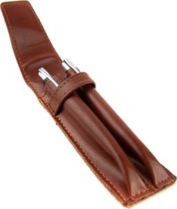 Kemer 068 Piórnik skórzany 2-komorowy-koniak KEMER 2