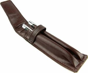 Kemer 068 Piórnik skórzany 2komorowy-brąz KEMER 2