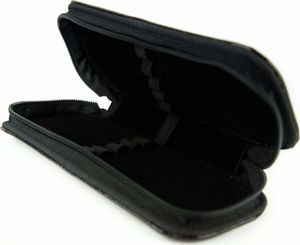 Piórnik Kemer 072 Piórnik duży owalny- croc. czarny KEMER 2