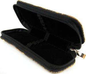 Piórnik Kemer 072 Piórnik duży owalny- print wężowy jasny brąz KEMER 2