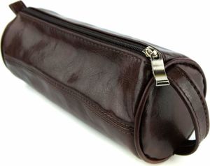 Piórnik Kemer 078 Piórnik okrągły duży - jasny brąz KEMER 2