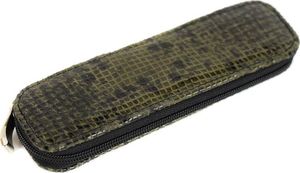 Piórnik Kemer 317 Piórnik owalny mały- print wężowy zielony KEMER 3