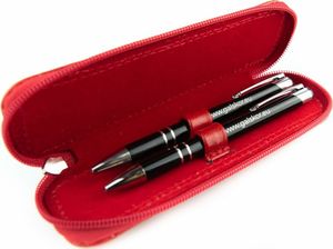 Piórnik Kemer 317 Piórnik owalny mały-czerwony KEMER 2