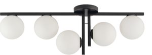 Lampa sufitowa Sigma Lampa sufitowa LED Ready czarna do sypialni Sigma ANDY 33287 1