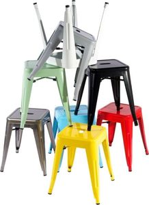 D2.DESIGN Stołek Paris żółty inspirowany Tolix 2