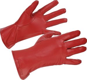 Beltimore Rękawiczki skórzane damskie czerwone polar l/xl BELTIMORE K25 1
