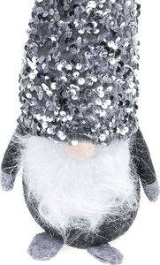 Dekoracja świąteczna Pepco PEPCO Dekoracja skrzat w czapce Srebrny 2