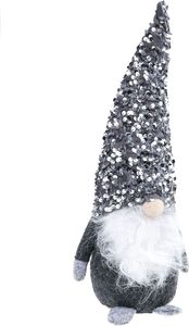 Dekoracja świąteczna Pepco PEPCO Dekoracja skrzat w czapce Srebrny 3