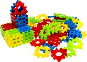 Pepco PEPCO Klocki konstrukcyjne wafle, 70x70mm, 72 elementy 3