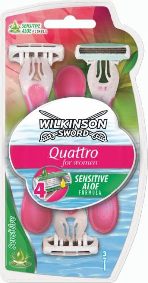 Wilkinson  QUATTRO BEAUTY SENSITIVE 3 SZT. 1