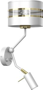 Kinkiet Milagro Lampa ścienna LED Ready na komodę biały Milagro z wężykiem do czytania MLP7346 1