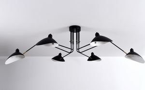 Lampa sufitowa Auhilon Lampa przysufitowa LED Ready czarna do salonu Auhilon Cameleon C17015-6L 1