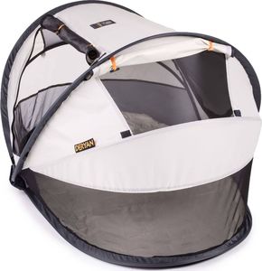 DERYAN Łóżeczko turystyczne Peuter Luxe z moskitierą, kremowe 8
