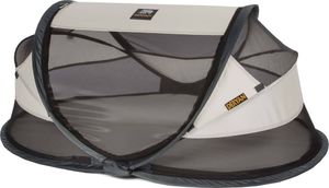 DERYAN Łóżeczko turystyczne Baby Luxe z moskitierą, kremowe 5