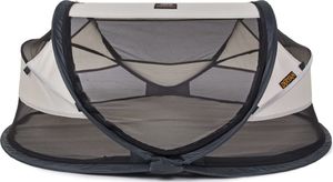 DERYAN Łóżeczko turystyczne Baby Luxe z moskitierą, kremowe 8