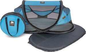 DERYAN Łóżeczko turystyczne Baby Luxe z moskitierą, niebieskie 7