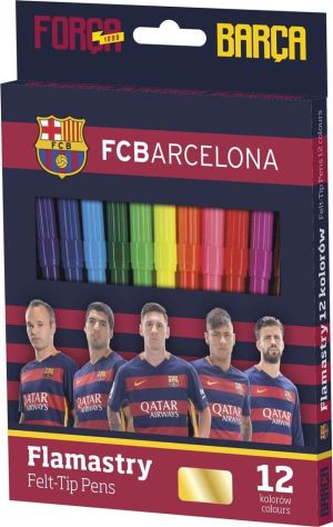Astra Flamastry 12 kolorów FC Barca (191577) 1