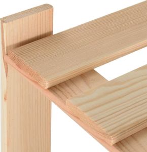 vidaXL Regał z 3 półkami, 80x28,5x90 cm, drewno sosnowe 5