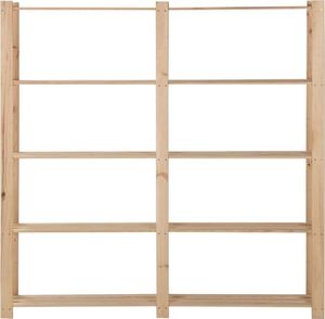 vidaXL Regał z 5 półkami, 170x28,5x170 cm, drewno sosnowe 2