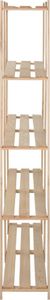 vidaXL Regał z 5 półkami, 170x28,5x170 cm, drewno sosnowe 3