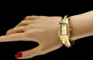 Zegarek Jordan Kerr Jordan Kerr Srebrny damski zegarek, bransoleta typu klips, zdobiony cyrkoniami, antyalergiczny 2