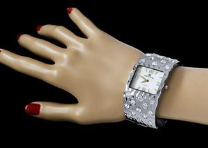 Zegarek Jordan Kerr Jordan Kerr Zegarek damski, bransoleta zdobiona dużymi cyrkoniami, antyalergiczny 4