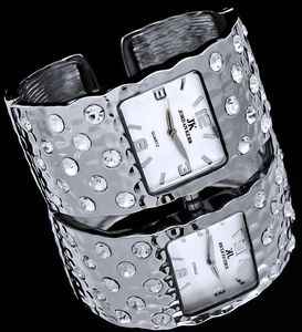 Zegarek Jordan Kerr Jordan Kerr Zegarek damski, bransoleta zdobiona dużymi cyrkoniami, antyalergiczny 6