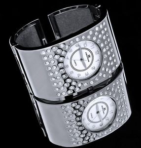 Zegarek Jordan Kerr Jordan Kerr Srebrny damski zegarek, zdobiona cyrkoniami bransoleta, antyalergiczny 3