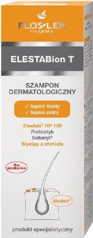 FLOSLEK ELESTABion T - Szampon dermatologiczny, łupież tłusty, łupież pstry 150 ml 1