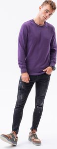 Ombre Bluza męska bez kaptura B978 - fioletowa XL 2