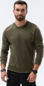 Ombre Bluza męska bez kaptura B978 - oliwkowa XL 1