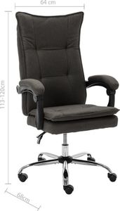 Krzesło biurowe vidaXL Szare 9