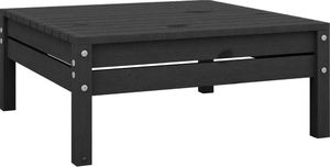 vidaXL 3-cz. zestaw wypoczynkowy do ogrodu, czarny, drewno sosnowe ! 9