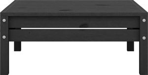 vidaXL 3-cz. zestaw wypoczynkowy do ogrodu, czarny, drewno sosnowe ! 10