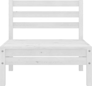 vidaXL 3-cz. zestaw mebli wypoczynkowych do ogrodu, biały, sosnowy ! 6