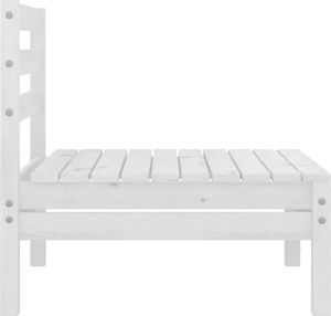 vidaXL 3-cz. zestaw mebli wypoczynkowych do ogrodu, biały, sosnowy ! 7